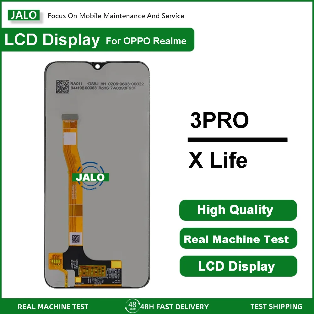 Conjunto de pantalla JALO adecuado para OPPO Realme 3PRO 5PRO 6 6S 7 pantalla LCD integrada pantalla táctil reemplazo del Panel LCD