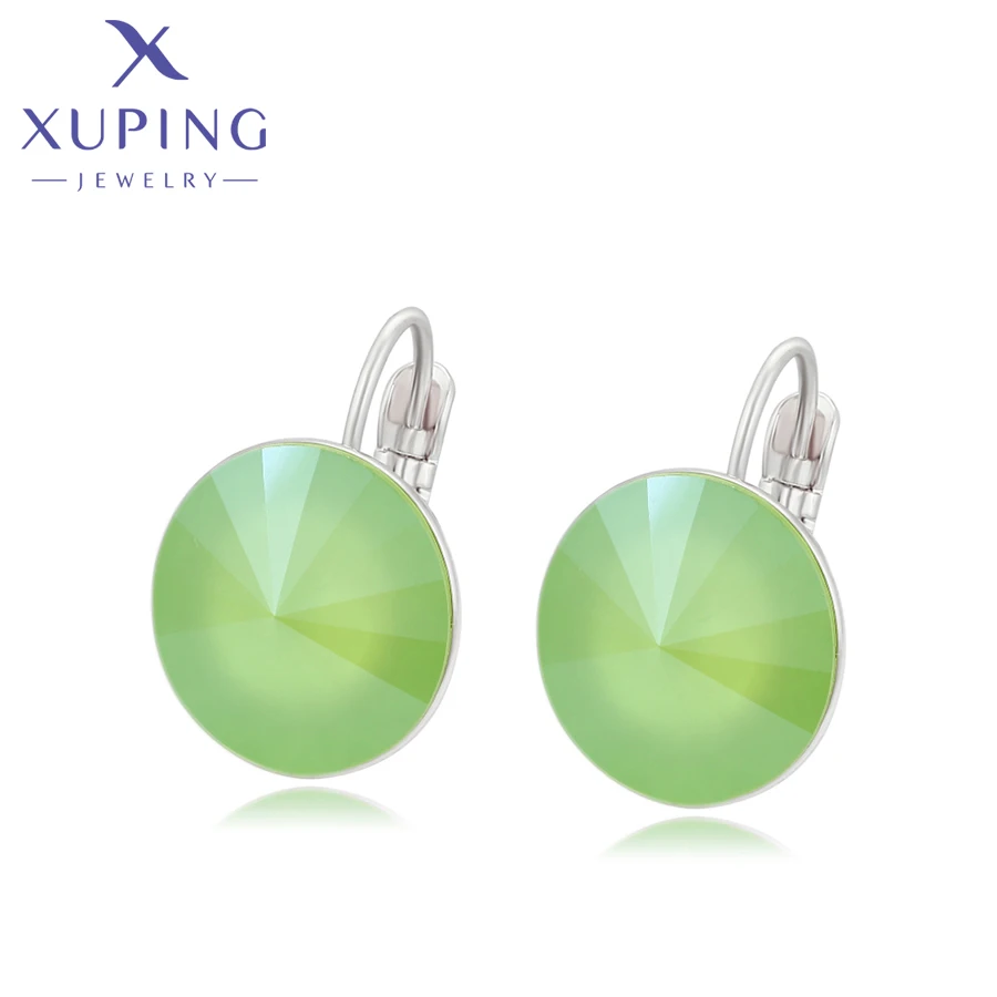 Xuping Jewelry Fashion Pupular Charm Round Crystal Earring for Women Girl Gift X000463018