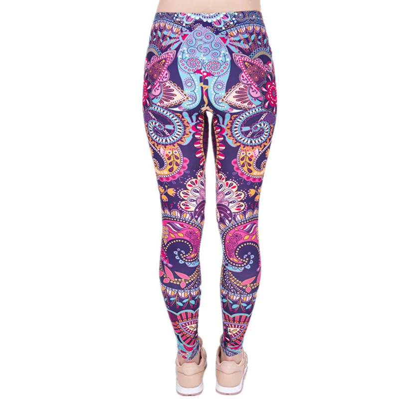 DeanFire Super Soft Stretch Mandala Flowers Print Fitness Leggings Sexy Silm Legins High Waist Trouser Women Pants