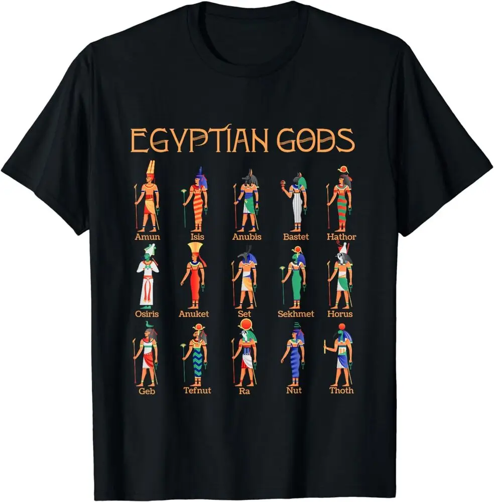 Egyptian Mythology Ancient Gods Horus Anubis Egypt Tee Shirt S-5XL