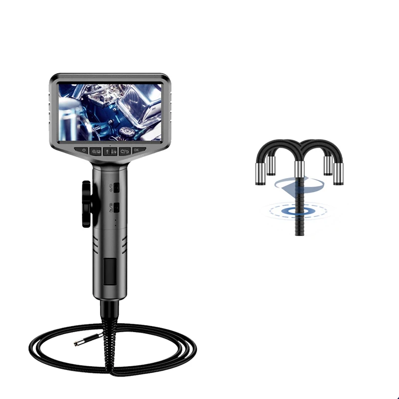 polegadas 360 endoscopio rotativo de lente dupla ips camera de inspecao endoscopio industrial mecanico automotivo ip67 39 mm 01