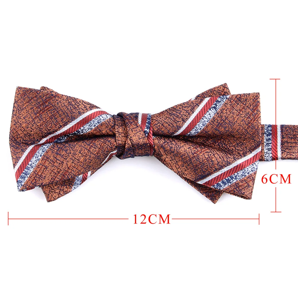 New Striped Bow tie Fashion Floral Bow tie For Men Women Bow knot Adult Bow Ties Cravats Groomsmen Bowties For Wedding Gifts