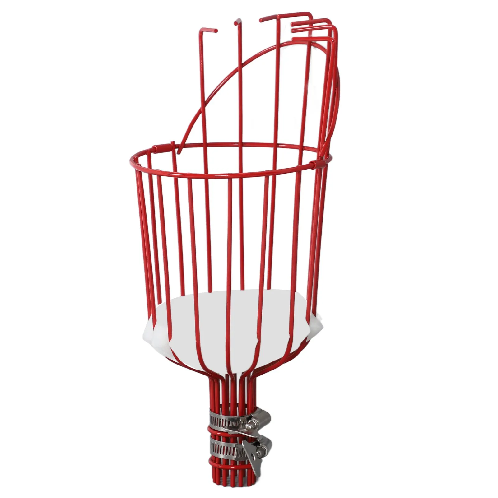 Fruit Picker Basket Detachable Rust Resistant Fruit Harvester Tool Attachment for 3cm Diameter Pole Garden Orchard Picking Tool