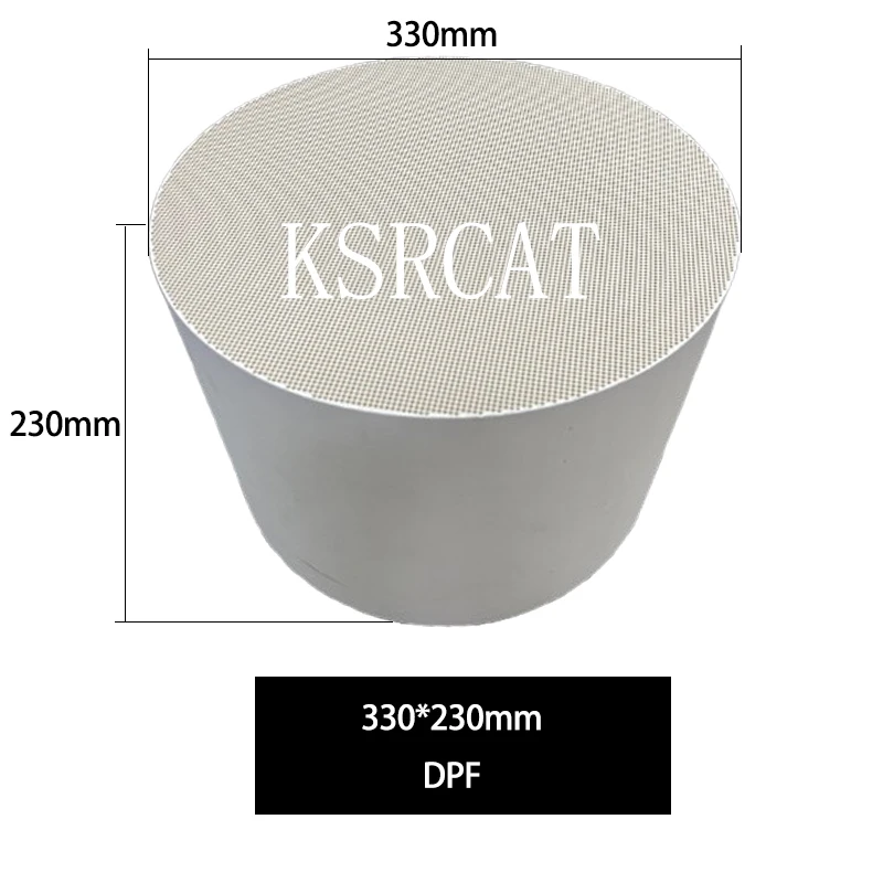 

Catalytic converter DPF honeycomb substrate 330*230mm exhaust system filtering particulate Diesel car gas treatment