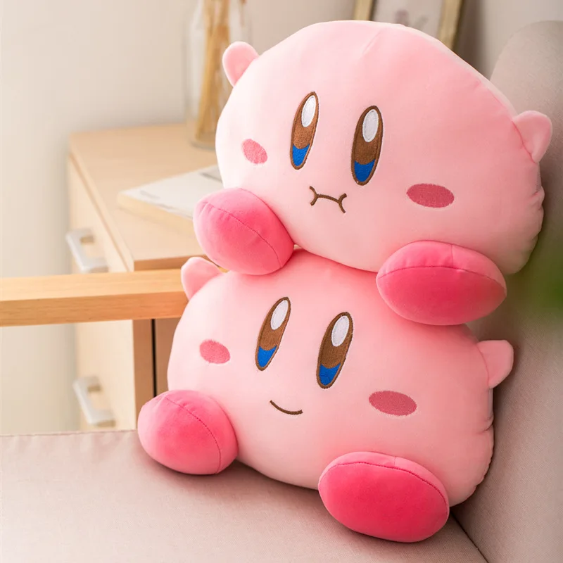 Kirby Cartoon pluszowa poduszka pod kark figurka Anime pluszowa poduszka ochrona szyi akcesoria samochodowe Kawaii uniwersalny prezent poduszka