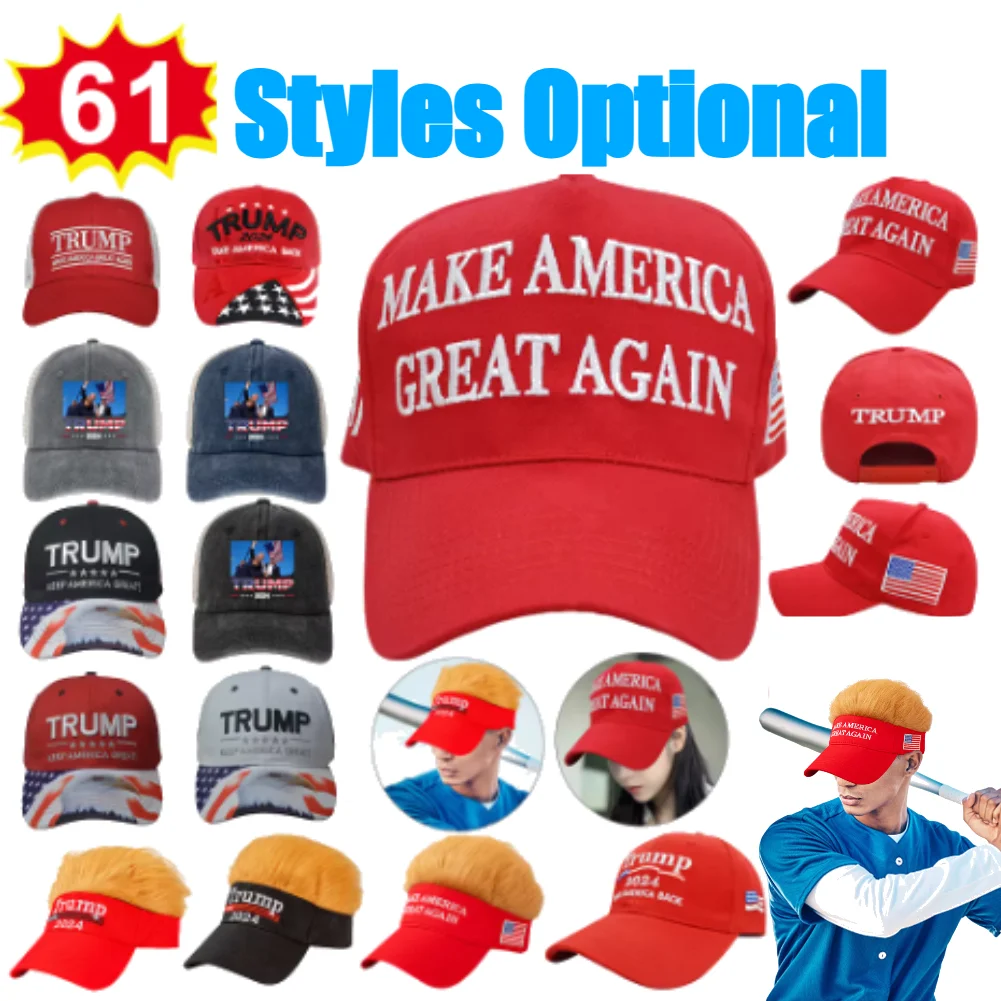 Trump 2024 Hat Donald Trump Hat Take America Back MAGA USA Embroidery Adjustable Baseball Cap President Hat Embroidered Cap