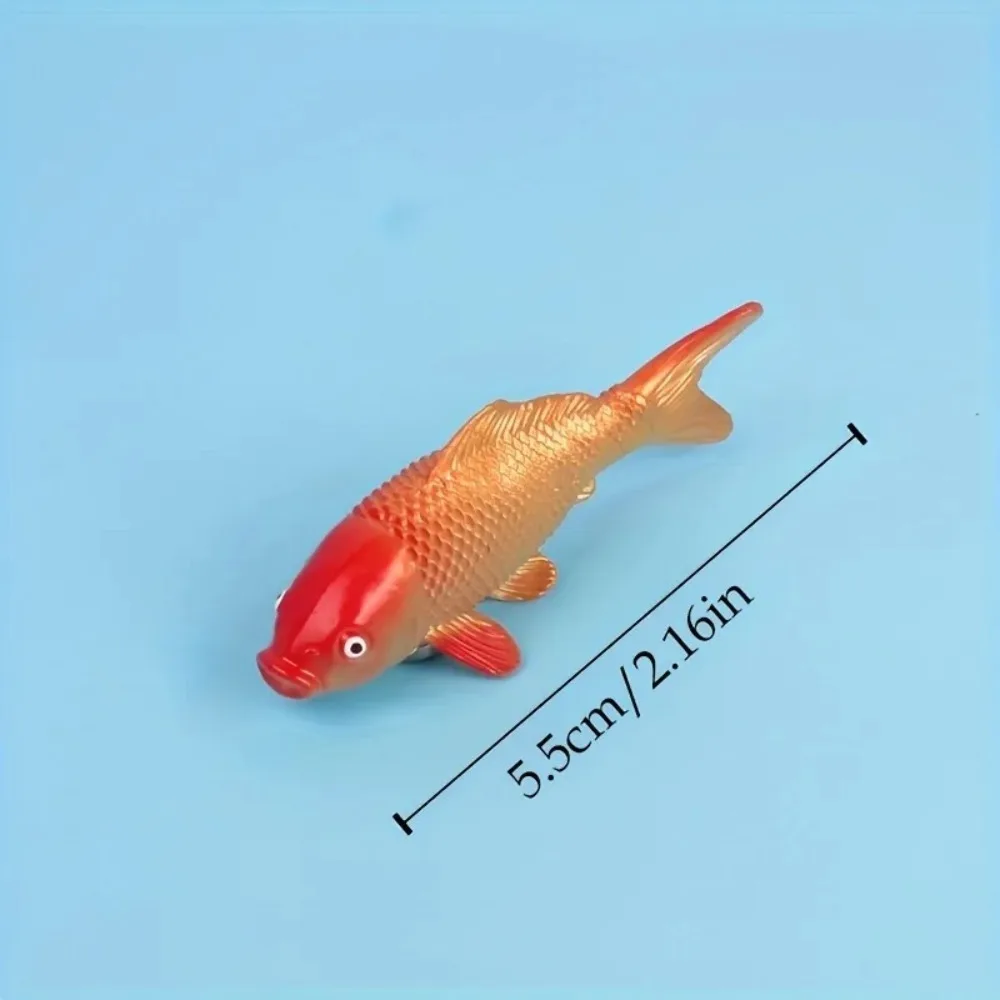 2/4/8 Stück Künstliche Koi-Fische, Realistische Mehrfarbige Fische mit 3D-Schuppen und Beweglichen Augen, Umweltfreundlicher Kunststoff für Aquarium und Teich – Detail 2