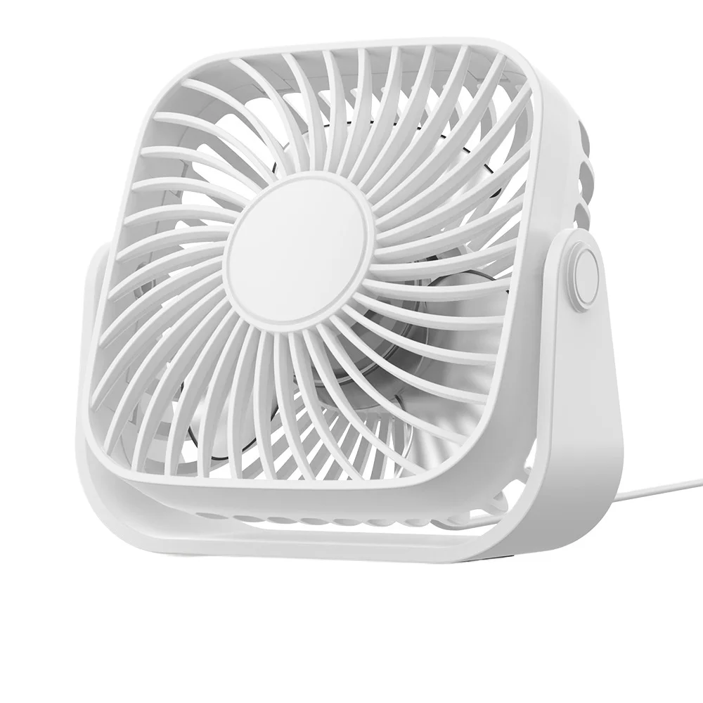USB Mini Desktop Fan – Wired Small Table Fan for Dorm and Office