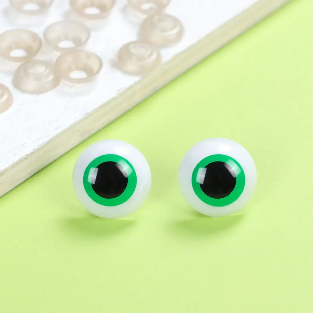 20pcs/10pairs 12mm~30mm Accessories DIY Doll Making Crafts Frog Eyes Eyeball Plastic Eyes