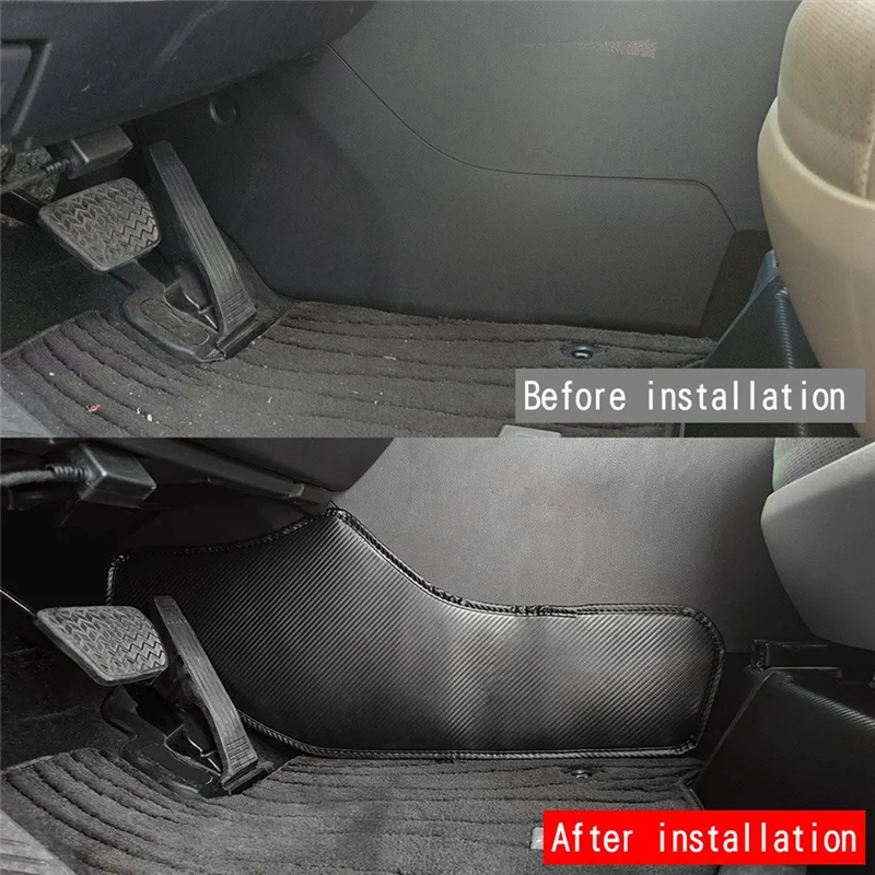 

A42M-Car Central Console Side Protection Pads With Sponge For Toyota ALPHARD/VELLFIRE 40 Series 2023+ Leather Pads Parts Accesso