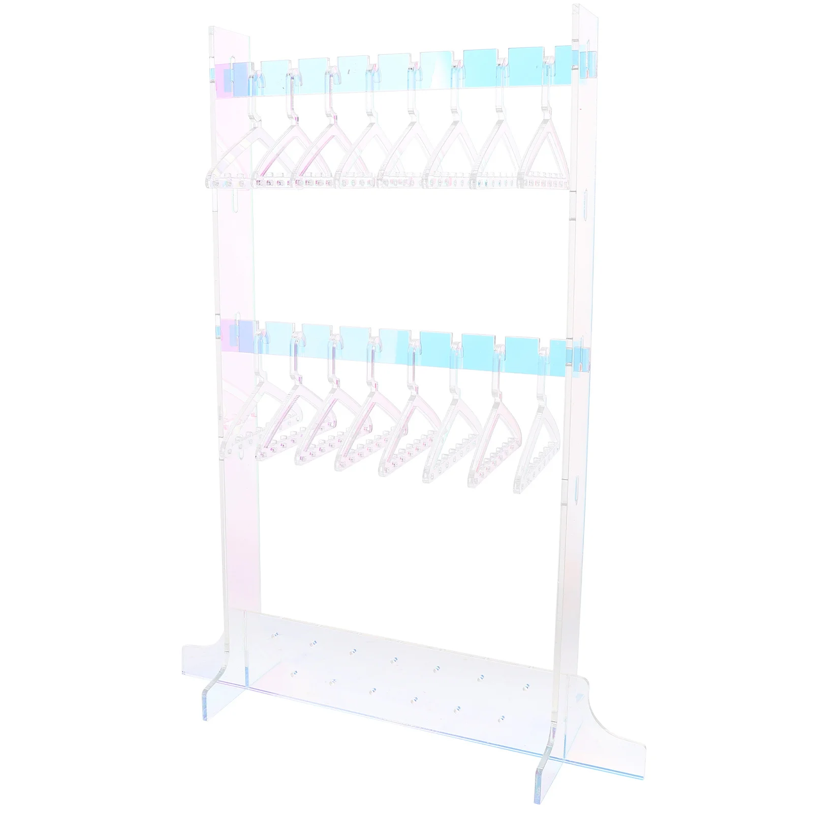 

Набор из 1 прозрачного акрилового многоярусного держателя для серег, подставка-органайзер для демонстрации ювелирных изделий, для висячих серег и серег-гвоздиков, для розничной торговли и выставок