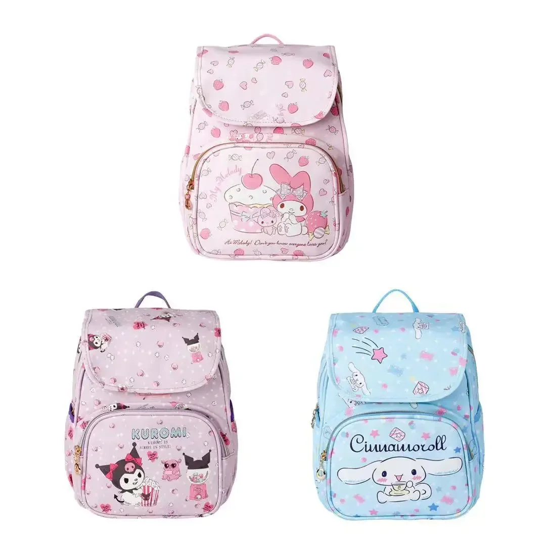 

Sanrioed Kawaii Anime Cartoon series My melody Kuromi Cinnamoroll Creative high-value cute backpack girl schoolbag holiday gift