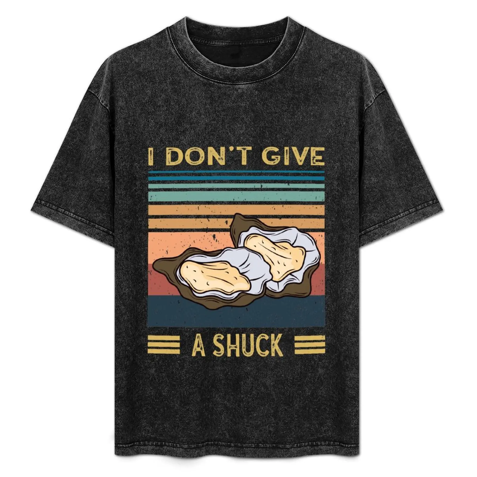 I Don't Give A Shuck - Camiseta divertida para amantes de las ostras, camiseta de manga corta para correr