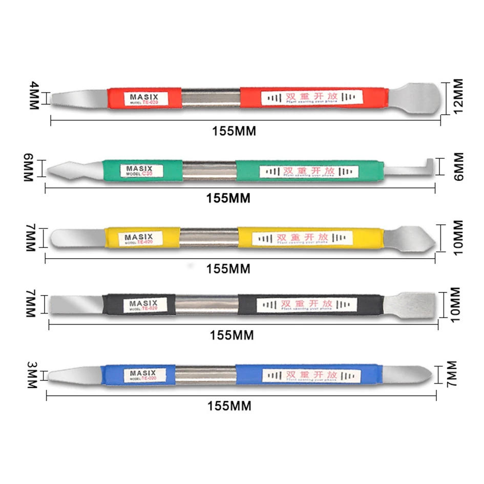 

5 in 1 Double-headed CPU Pry Tool Kit Metal Crowbar for Circuit Board Chip Mobile Phone Open Housing Repair Tools