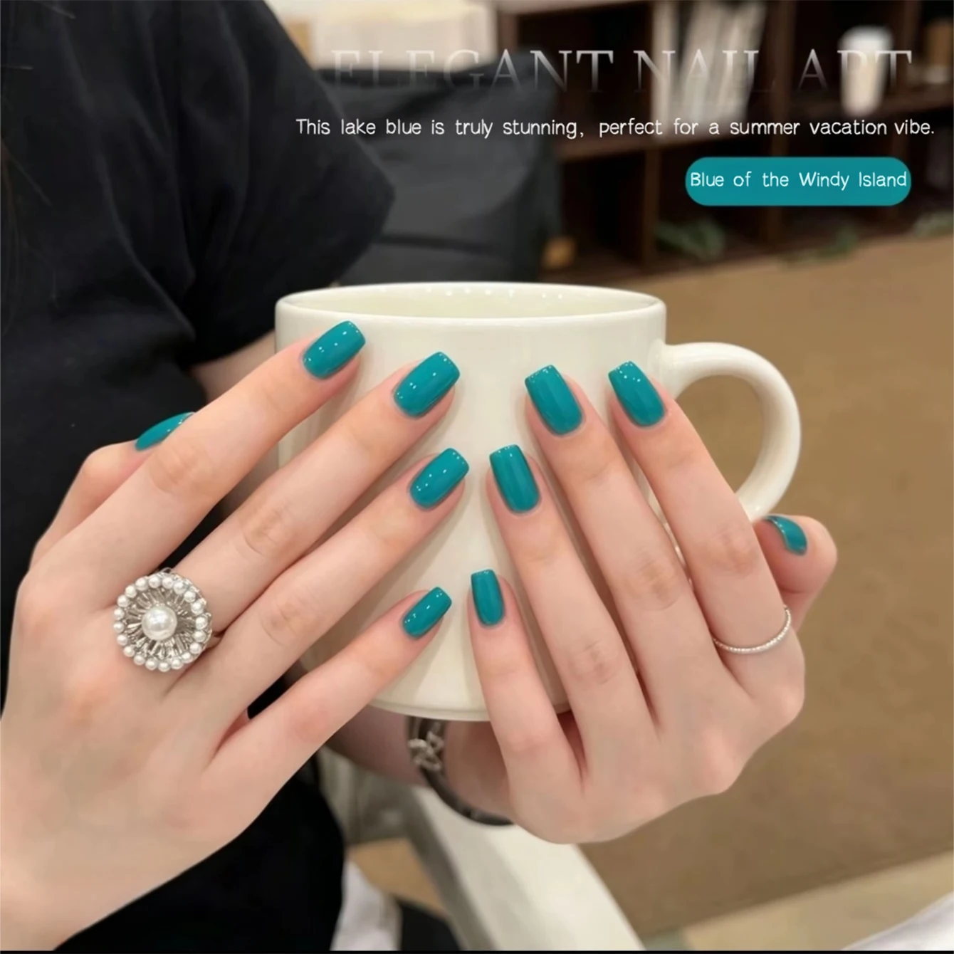 MIANEL 10ml 2026 Summer Bestseller Turquoise Peacock Blue Gel Nail Polish Popular Brightening Lake Blue LED Lamp Cured