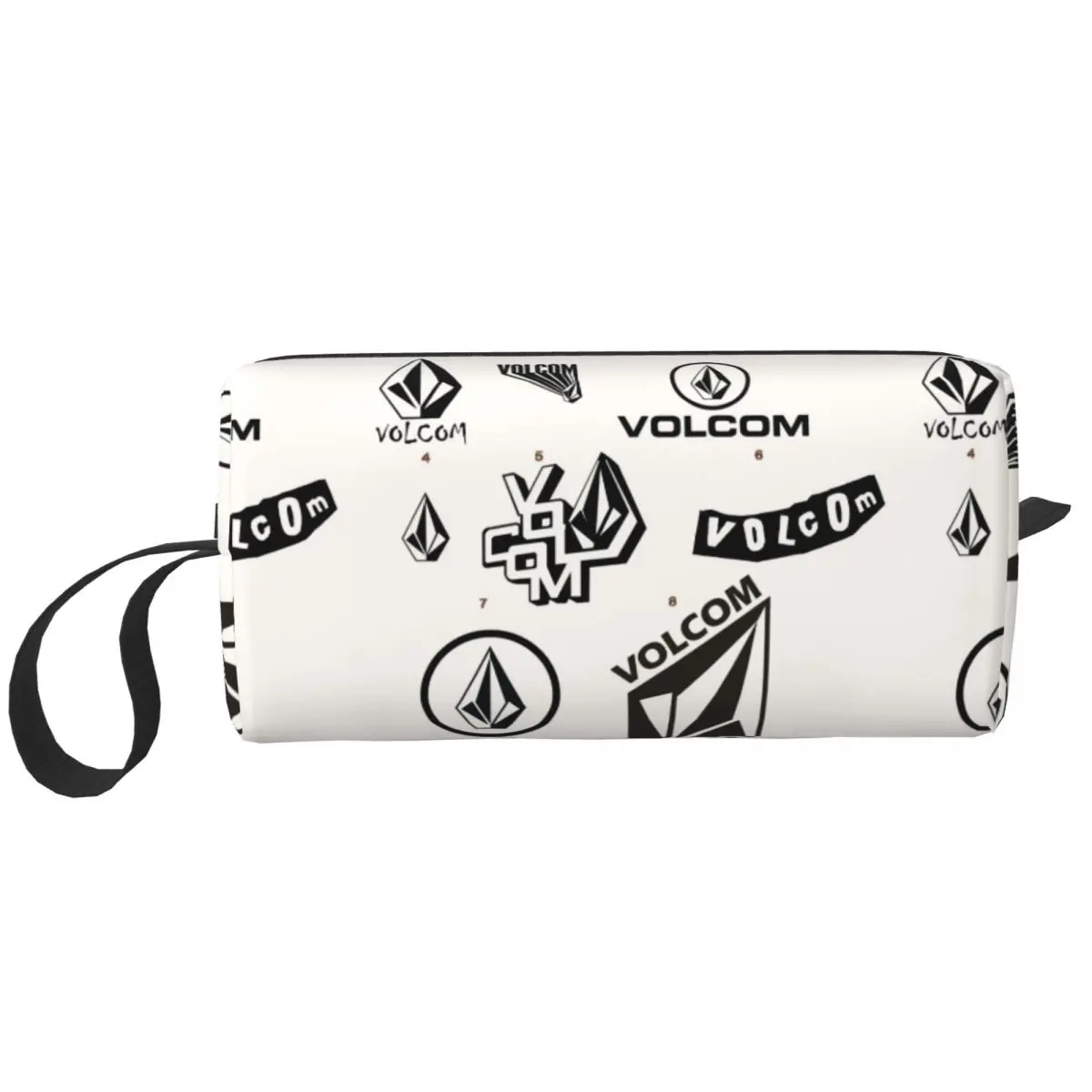 Personalized Volcoms Logo Cosmetic Bag Women Cute Big Capacity Makeup Case Beauty Storage Toiletry Bags