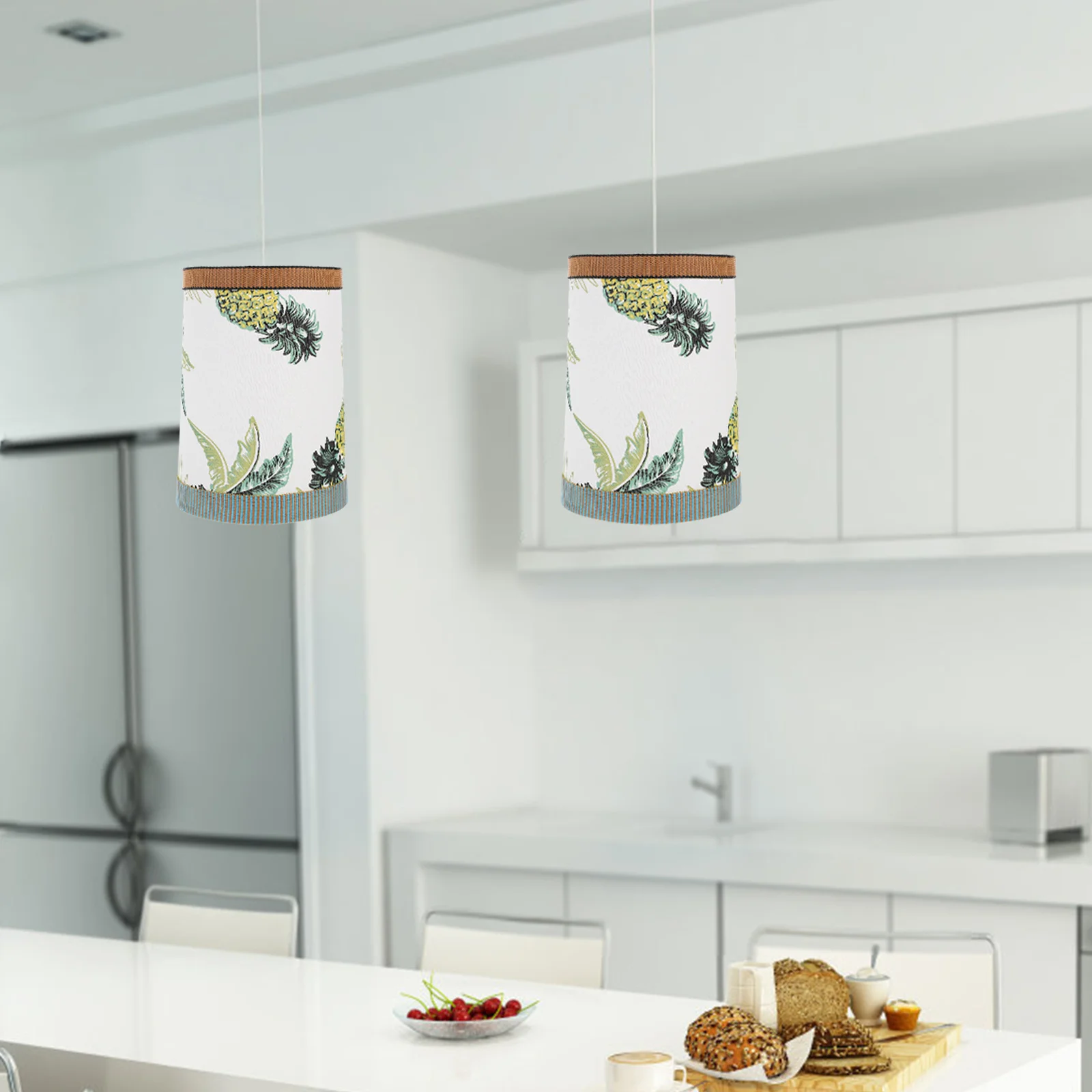 

Cloth Fabric Lamp Shade Straight Drum Design Table Lamp Shade Replacement Lampshade for Desk Floor Bedside Home Light