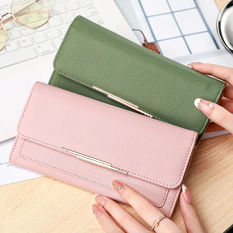 

Women's Long Wallet Fashion Multi-card Slot Mobile Phone Bag Multi-card Slot Card Holder Coin Purse Wallets