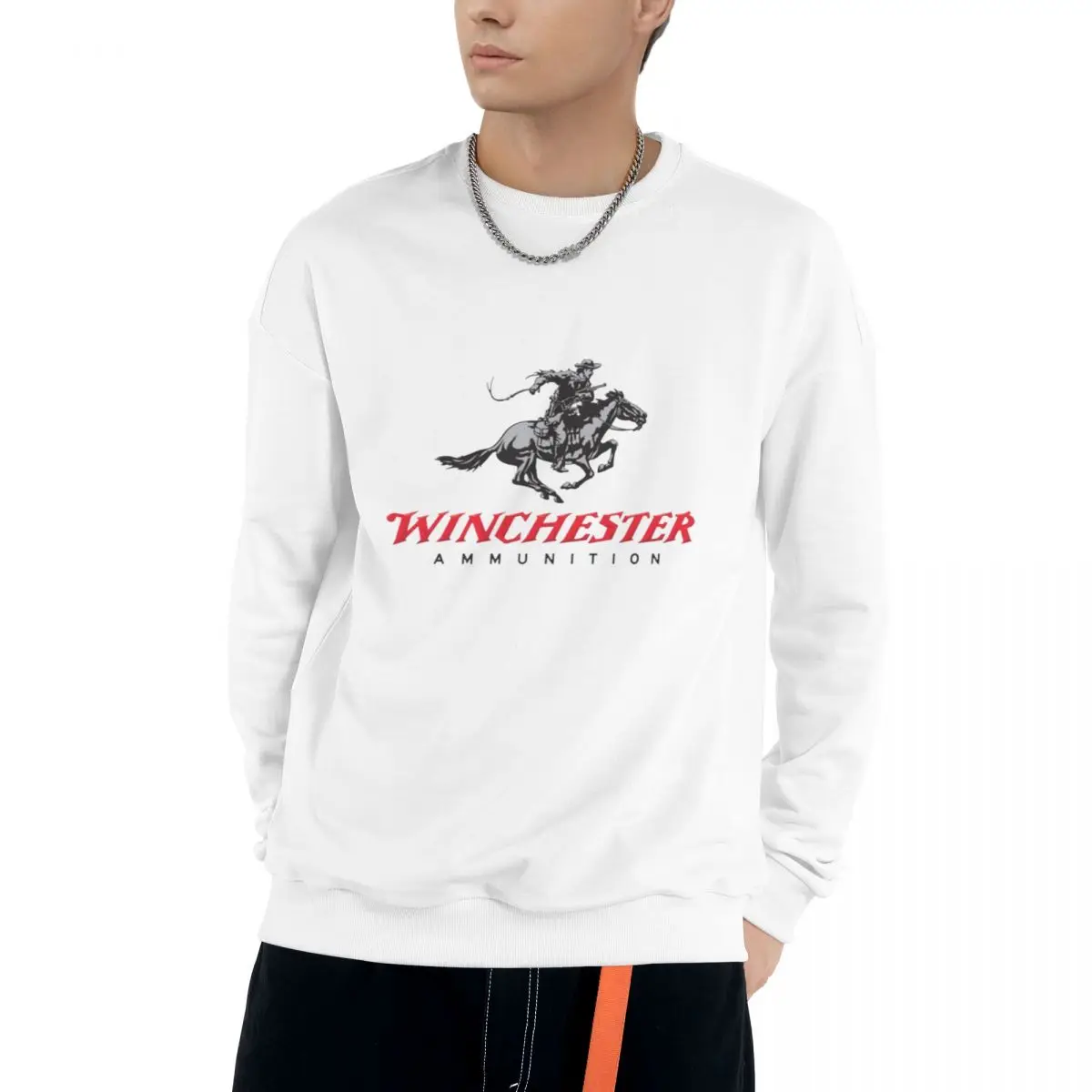 

Tactical Winchester Shooting Sports Casual Sweatshirts Men Women Cotton Basic Hoodies Pullover Hiphop