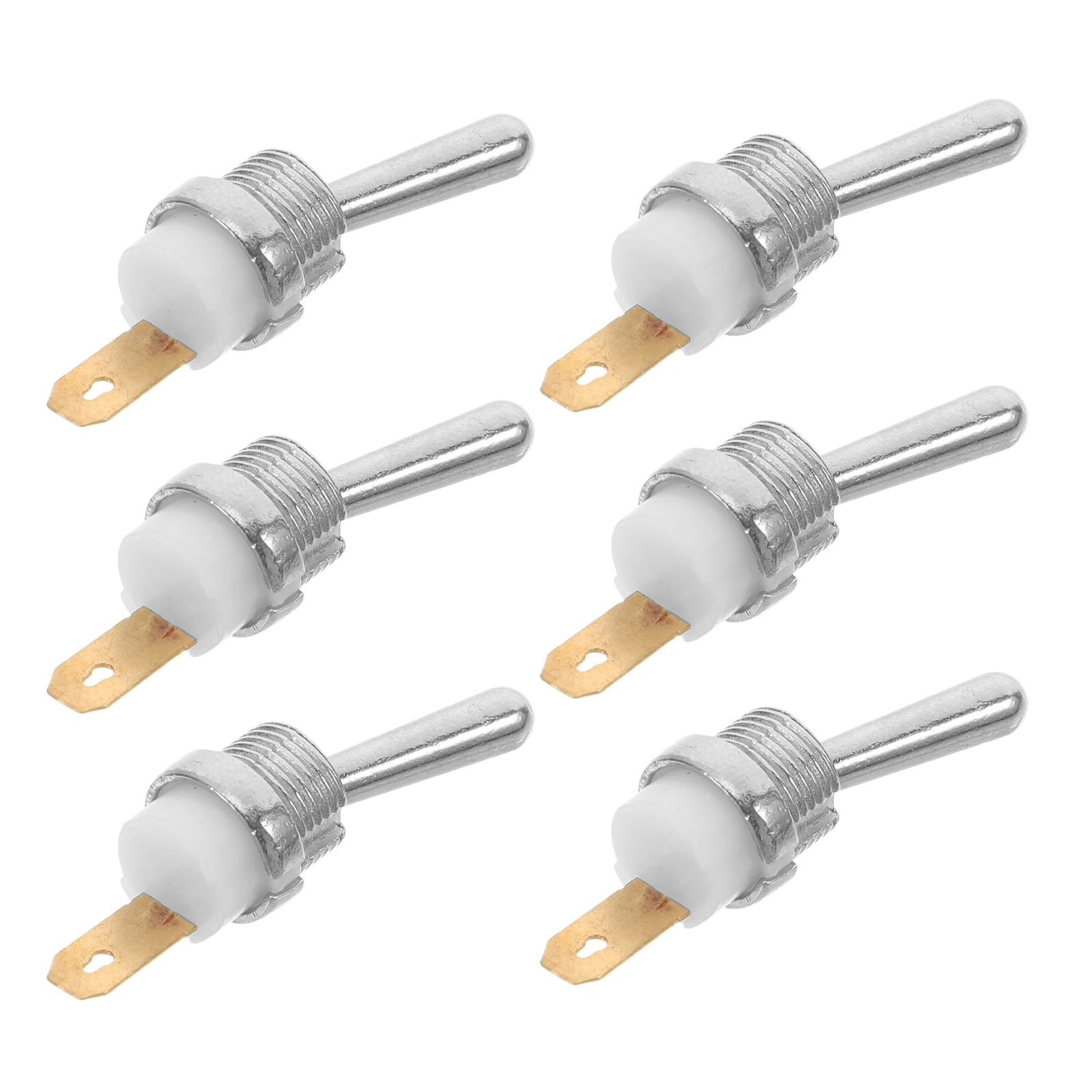 สวิตช์ตัดไฟเลื่อยโซ่โลหะแบบกดติดปล่อยดับ 6 ชิ้น สำหรับงานหนัก ใช้ได้กับหลายรุ่น ทนทาน เหมาะสำหรับฟาร์มและป่าไม้