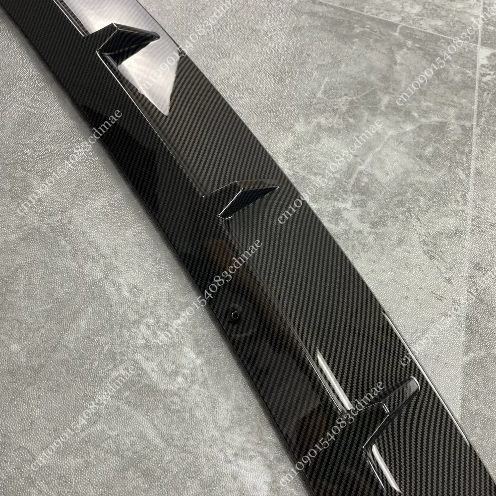 Carbon Look Front Bumper Lip Spoiler Splitter Diffuser Cover Canards tuning For BMW 3 Series G20 G21 2019-2022 M Pack Bodylit