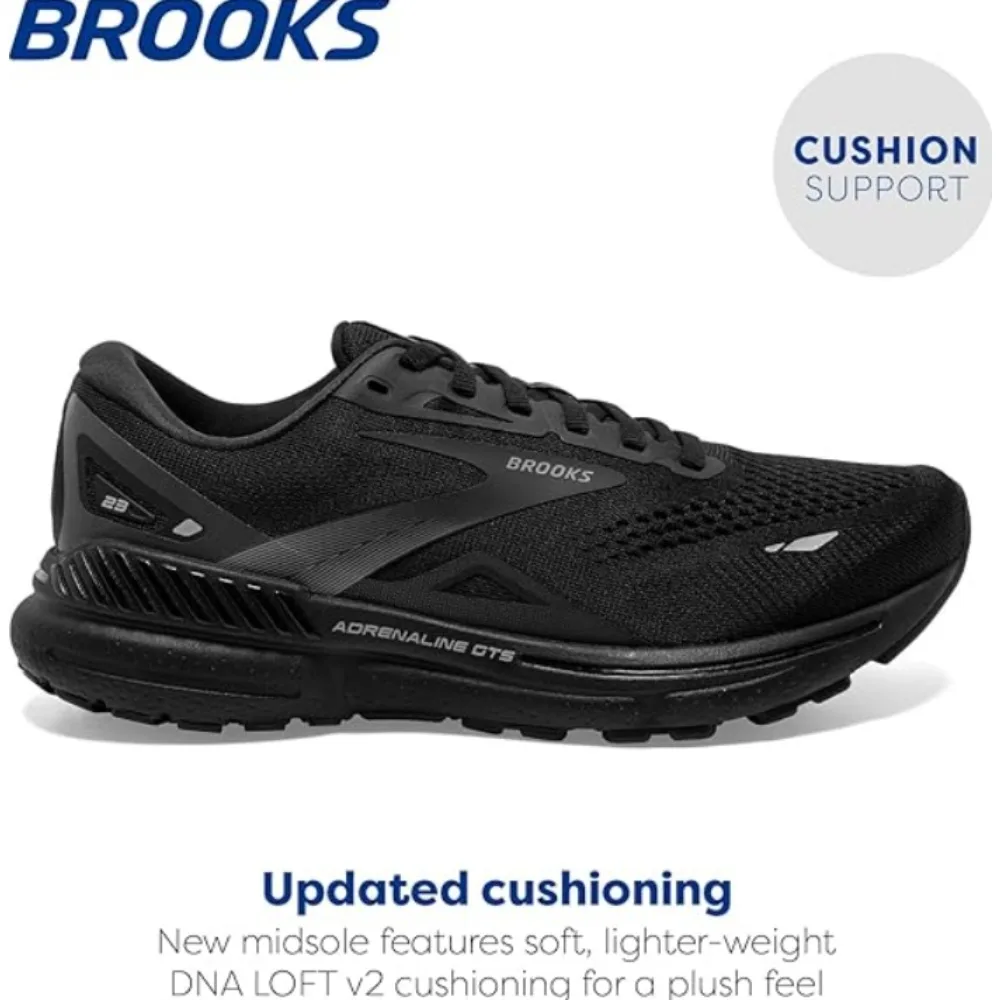 Brooks Men’s Adrenaline GTS 23 Provides A Comfortable And Supportive Fit For All Types Of Runners