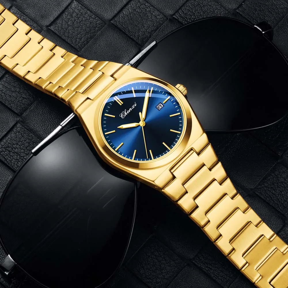 CHENXI  Men's Quartz Watch Fashion Couple Watch Calendar  Waterproof Stainless Steel High Quality Watch for Men and Women