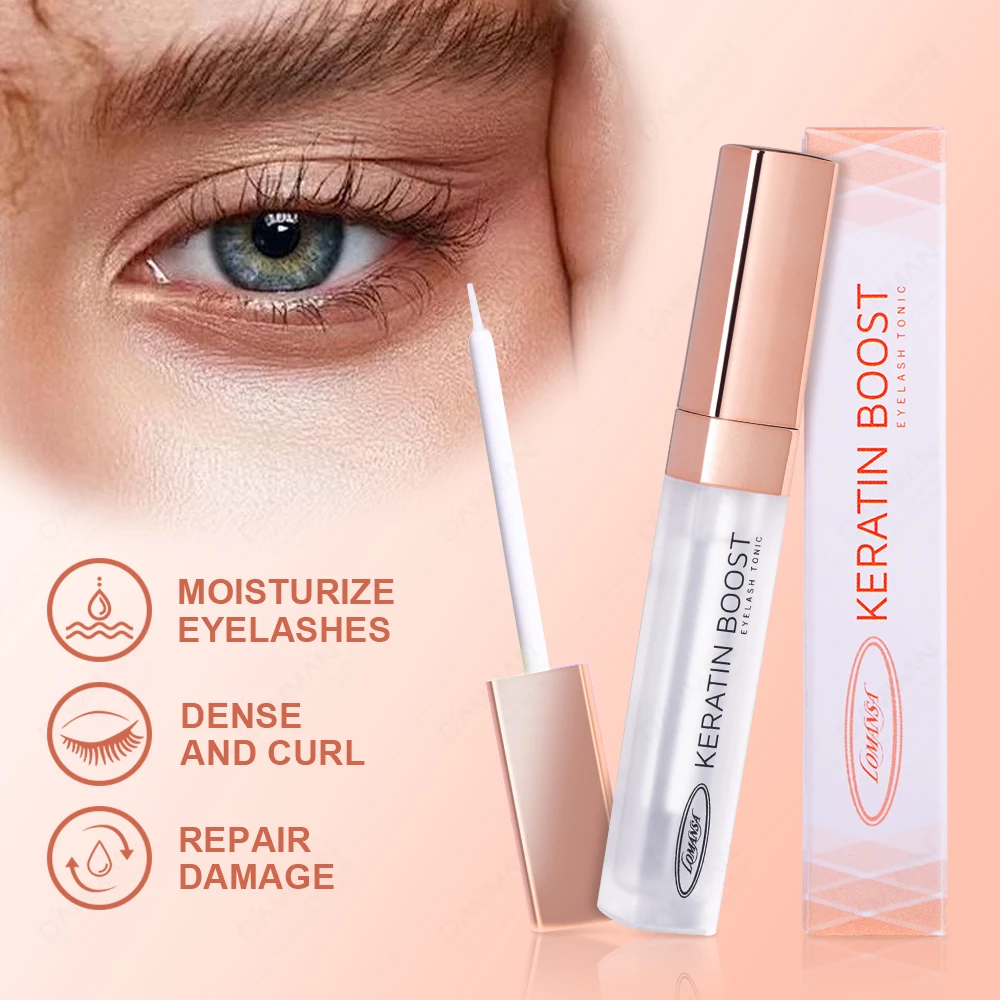 30 ขวด 5.5ML Lomansa Keratin Lash Boost Eyelash Lifting Curling Boost Professional Eyelashes Extension Boost เครื่องมือแต่งหน้า