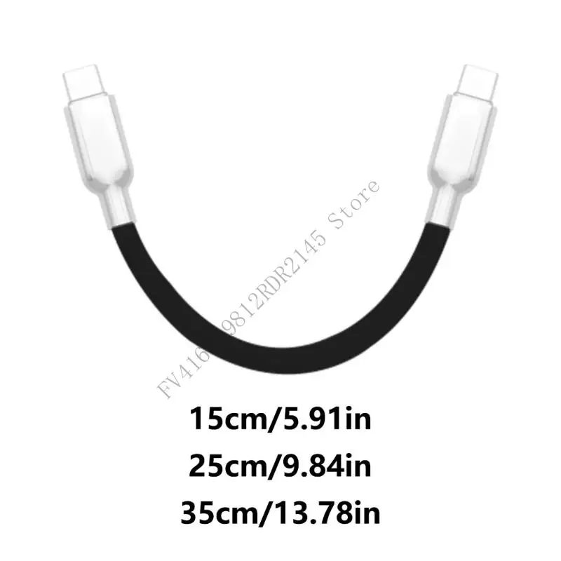 B2EF USB C USB C Cable Recto Tipo C Cable cargador 240W Línea alambre carga rápida para tabletas Teléfonos Multi