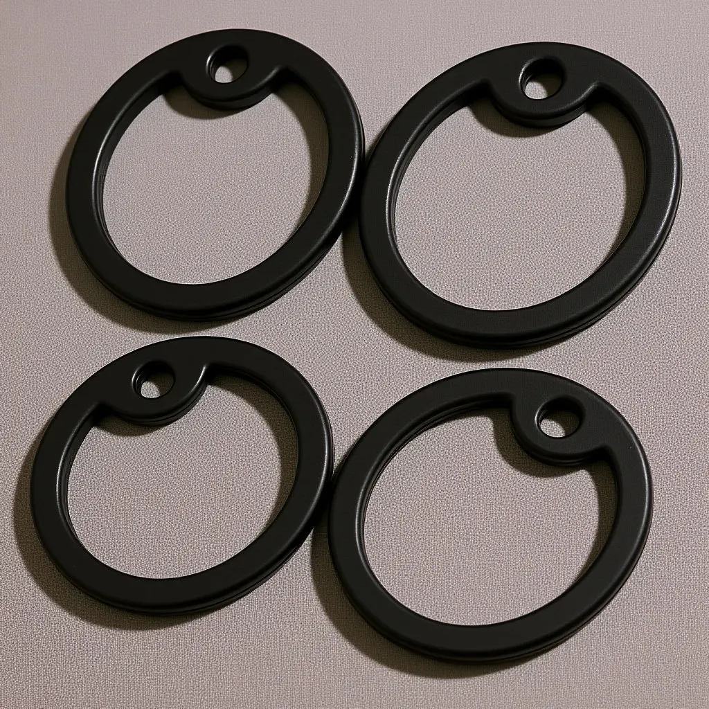 

Комплект из 4 силиконовых заглушек для ошейников: круглые, бесшумные, для военных жетонов и идентификационных бирок для животных, аксессуар для ошейника