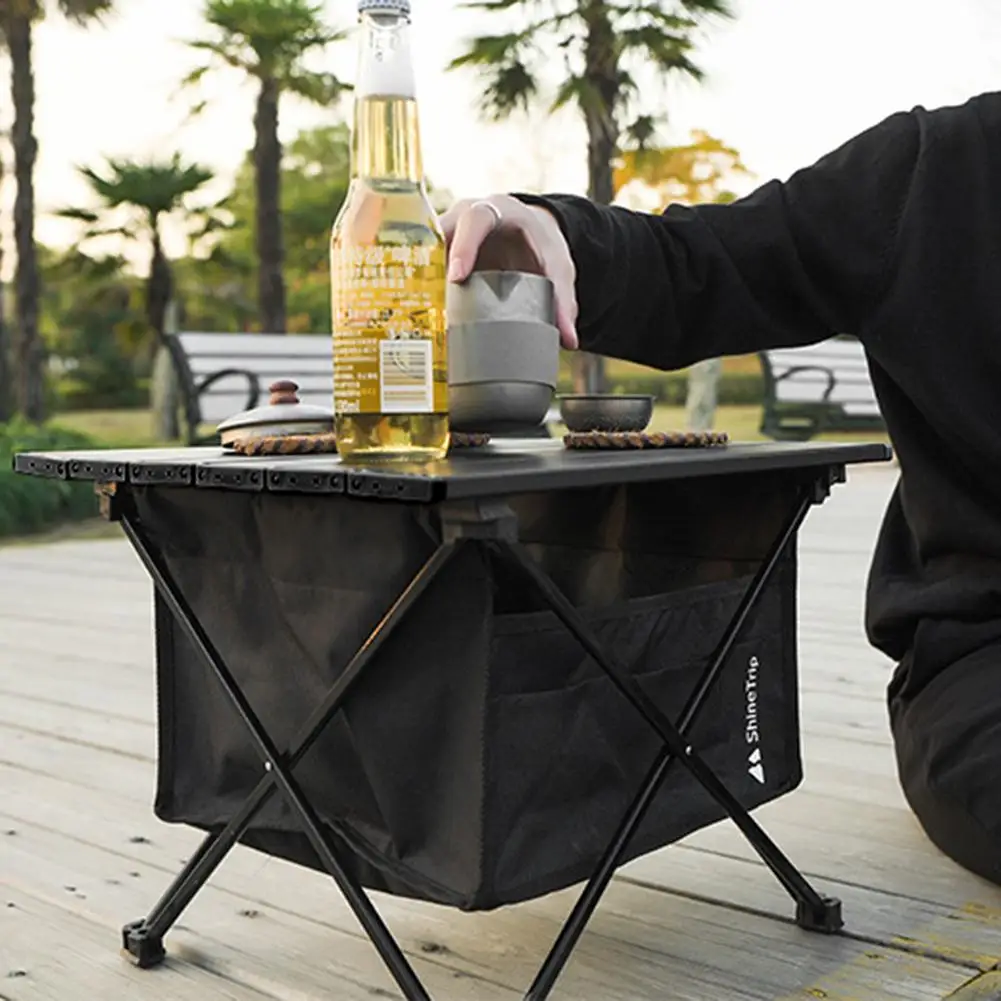 

Складная сумка для хранения на открытом воздухе, складной стол с большим пространством под сумкой для хранения, чехол из ткани Оксфорд 600D для складного стола