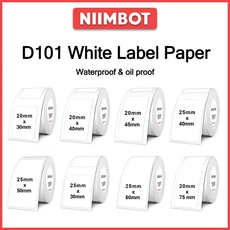 NiiMbot-impresora de etiquetas D101, papel de impresión autoadhesivo, máquina de marcado, precio de supermercado, precio de productos básicos