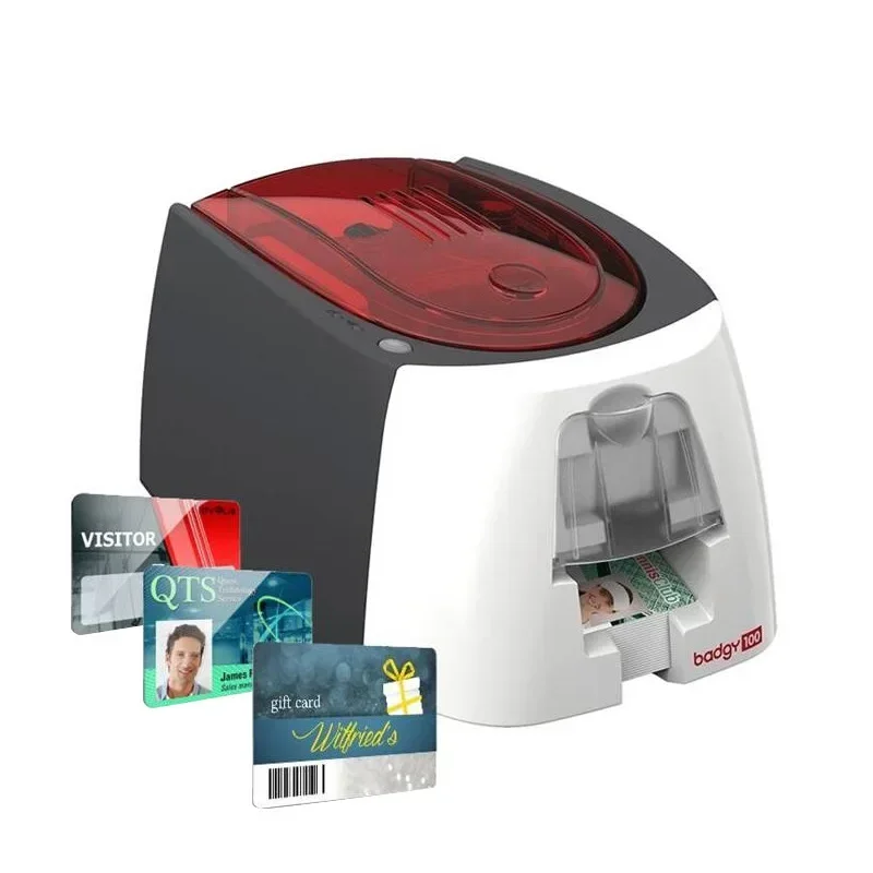 Economic Evolis Badgy100 ID Card Printer with Single-sided/double-sided Options PVC ID Card Printer