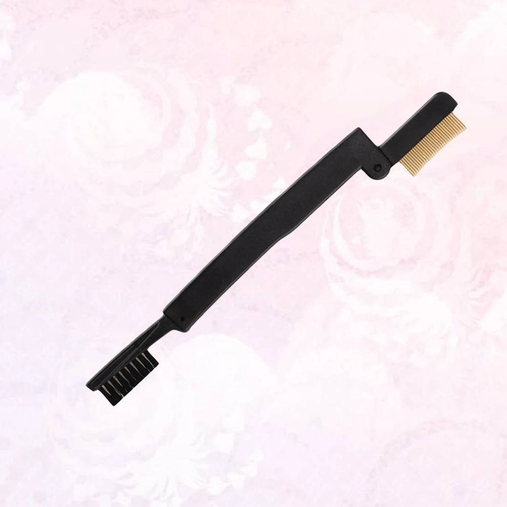 Peigne à sourcils pliant, brosse à cils, poignée Double face, outil de maquillage pour separer les cils, Mascara, Curling, Portable de voyage, 1 pièces