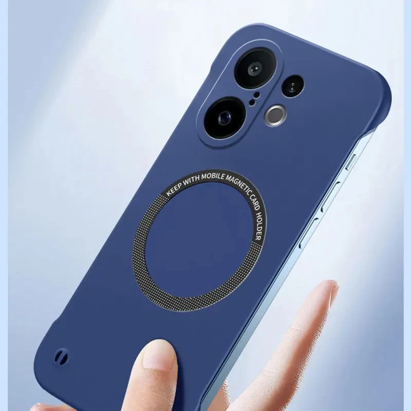 Ultra-thin Frameless Magnetic Phone Case for VIVO X200 FE Magsafe Matte Hard Wireless Charging Back Cover for VIVO S30Pro Mini