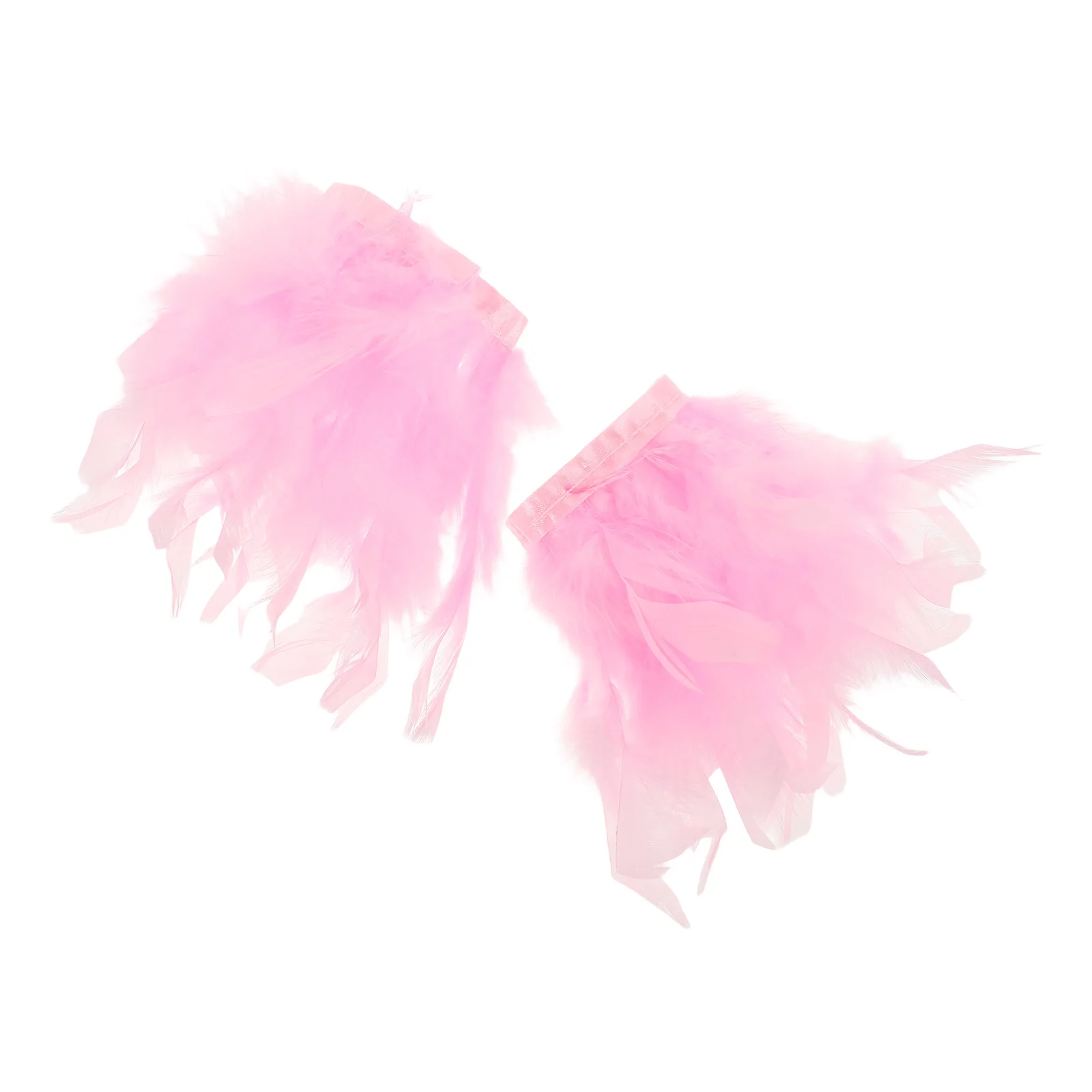 

1 пара пернатых манжет из органзы для ногтей, съемные декоративные нарукавники для фотосъемки