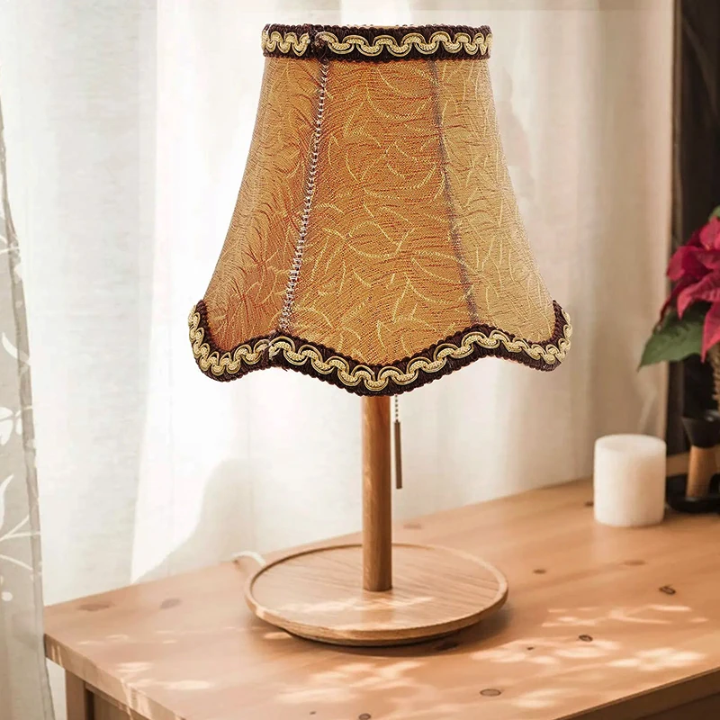 Classic Fabric Lampshade Vintage Chandelier Kitchen Island Lighting Polished Gold/ Black With European Style Home Decorate Light