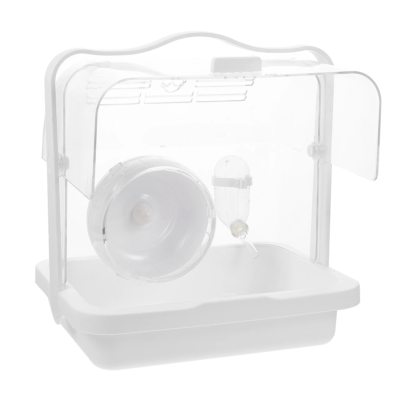 

Portable Hamster Cage Small Pets Carrying Case Breathable Travel Box Durable PP Material H held Rat Carrier Chinchilla Container