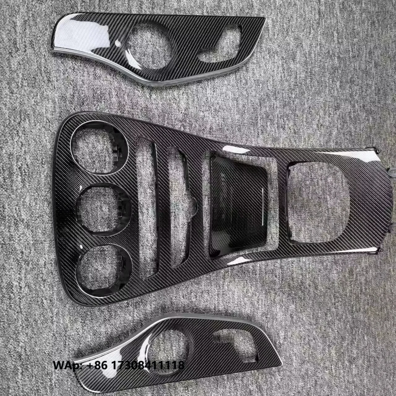 For  C Coolpad C200 Coupe OLIVER Two-door Coupe Central Control Panel Door Panel Trim True Carbon Fiber