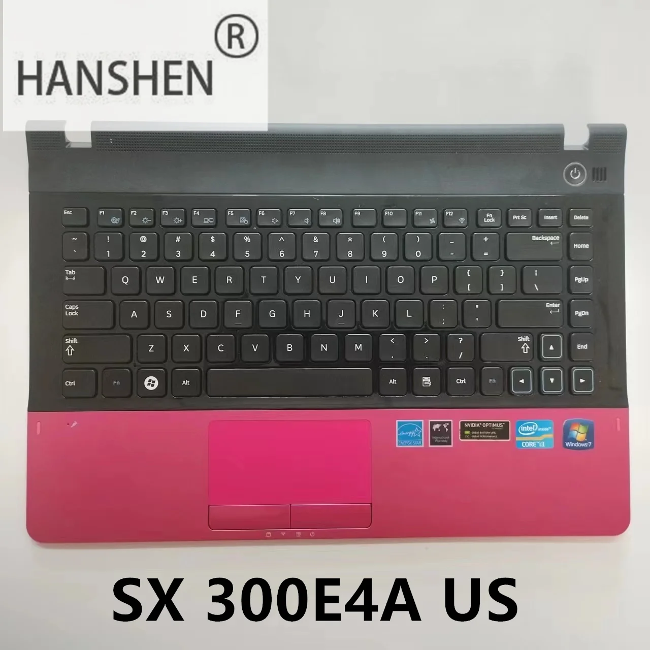 Imagem -06 - Hanshen-tampa do Portátil c para Samsung Teclado Inglês e Árabe 3430ea Np300e4a 305e4a 300e4a 300e4x 3431ex
