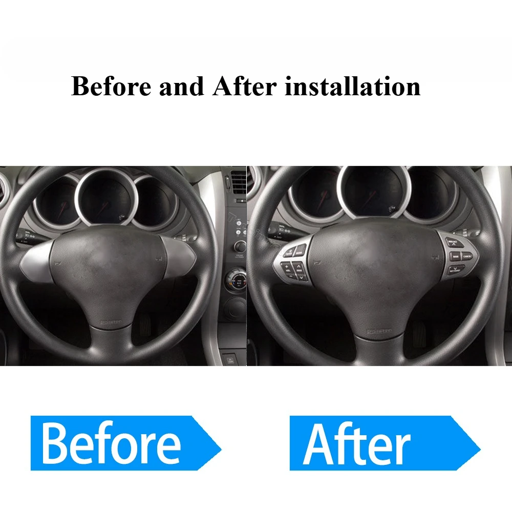 عجلة القيادة التبديل متعددة الوظائف حجم الصوت الهاتف وسائل الإعلام زر التحكم لسوزوكي سويفت SX4 216 ألتو 2009 اكسسوارات السيارات #2