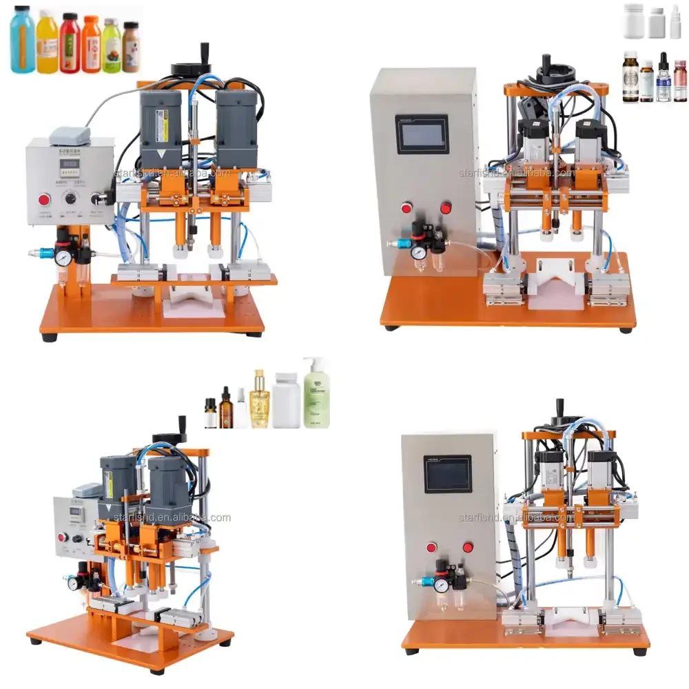 

Hot Selling Semi-Automatic Bottle Capping Machine 20-60mm Adjustable Screw Capper 25-45 Bottles/Min for Beverage Cosmetics