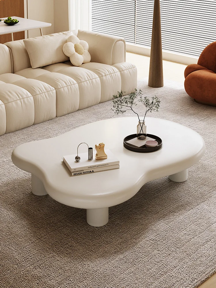 Nordic cloud coffee table living room simple modern small apartment household cow style white