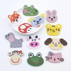 10Pcs Kawaii Animals Wool Applique for DIY Clothes Hat Shoes Sewing Supplies Patches Headwear Hair Loop Clips Decor Accessories