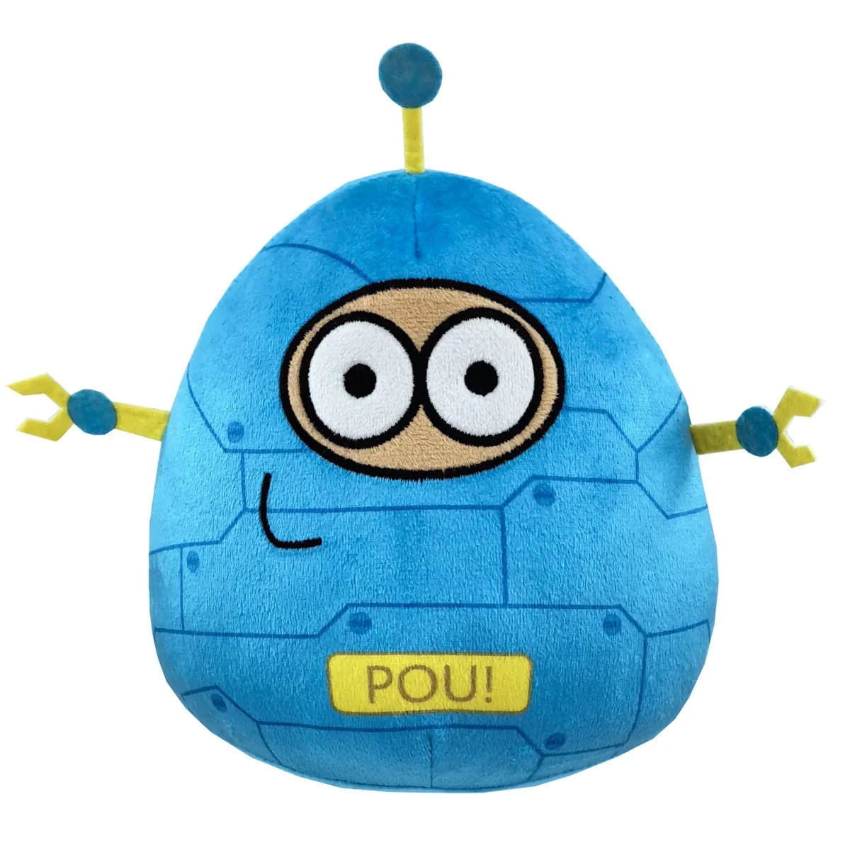 Peluche Alien Pou, cappello nero Peluche Gentleman Pou, bambola di pezza alieno Compleanno Pasqua Festa dei bambini Regalo di Natale di Halloween