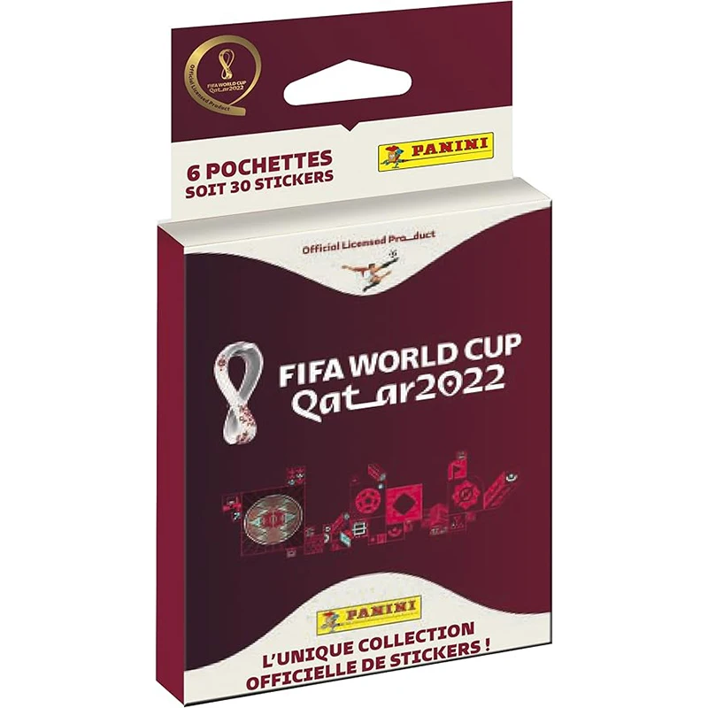 صندوق ألبوم الملصقات الرسمي لكأس العالم فيفا قطر 2022 من بانيني، 50 عبوة، جمع وتجارة، إصدار محدود #5