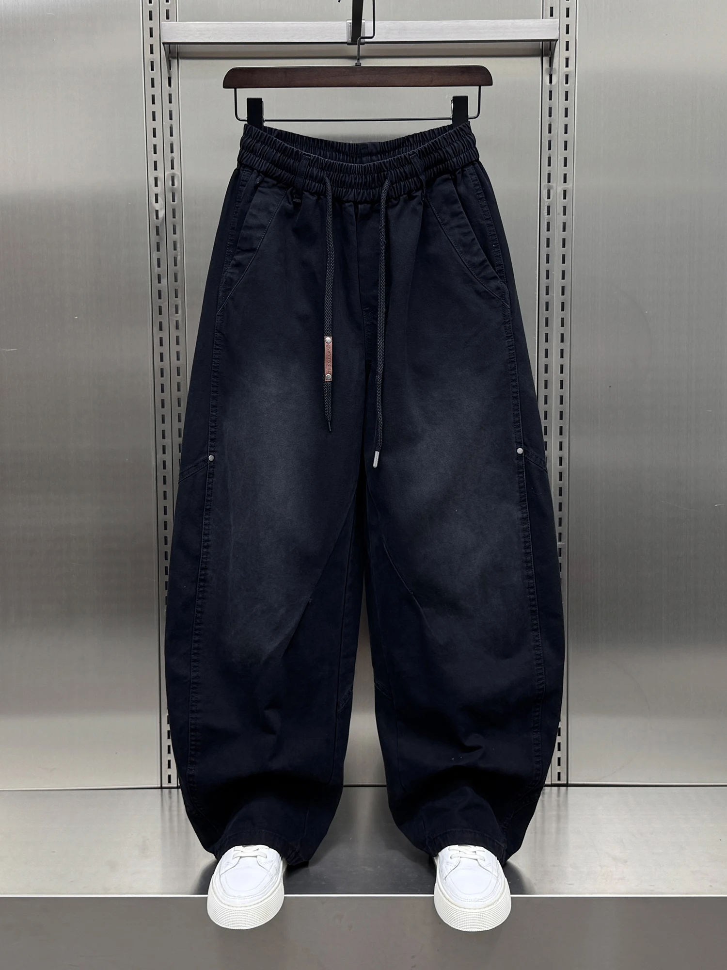 

Trendy Pleated Design Workwear Knife Pants Men's Loose Straight Leg Wide Leg Pants Autumn New Korean Version Haome Casual ...