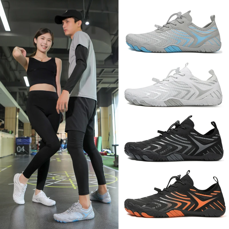 New Beach Barefoot Aqua Shoes Sneakers Women Men Quick Drying Breathable Wading Swimming Outdoor Non-Slip Sports Light Shoes