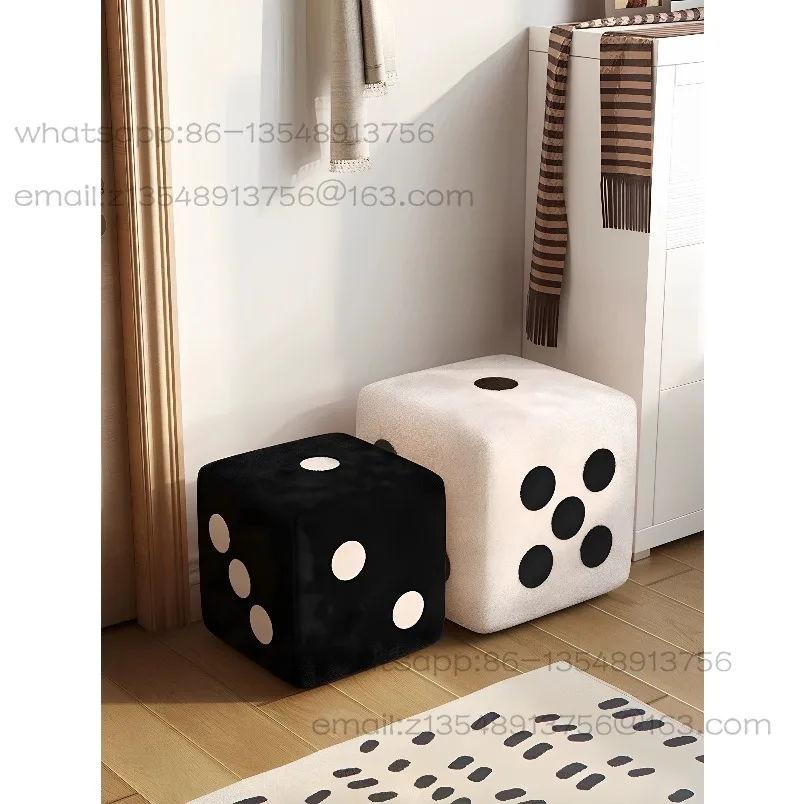 Nordic modern creative square stool home door shoe change stool spot fast delivery