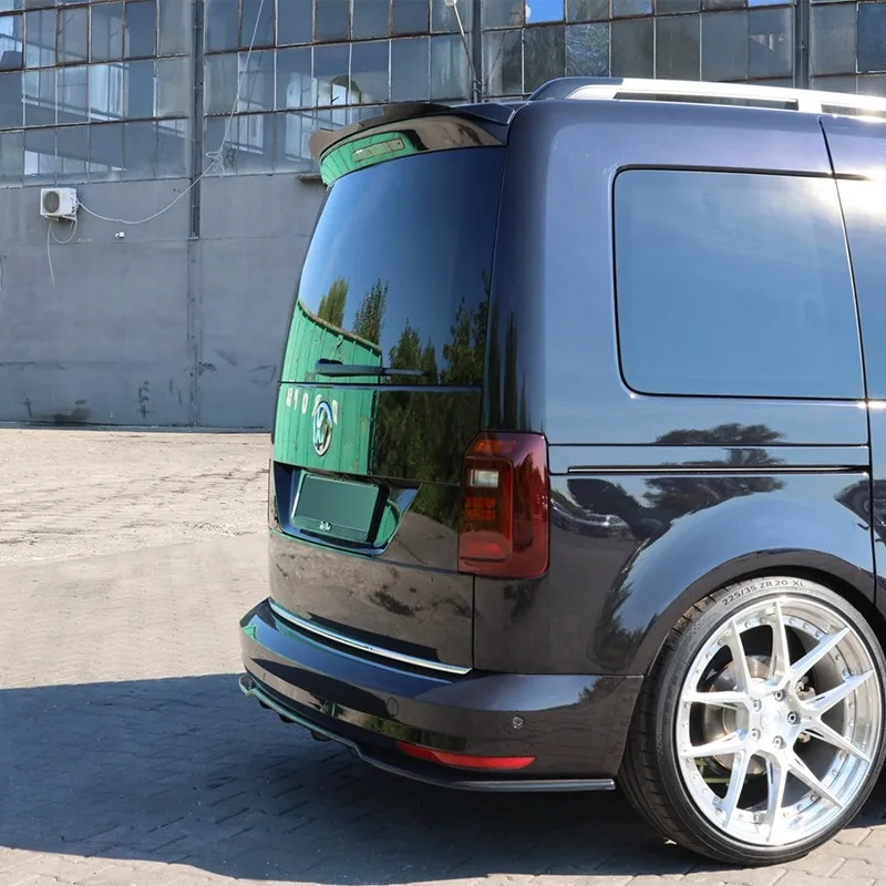 ل Volkswagen Caddy Mk4 2015 - 2020 ماكستون نمط سبويلر غطاء سيارة الخلفي جذع سقف الشفاه سبويلر الجناح الخلفي التمهيد غطاء بوديكيت ضبط